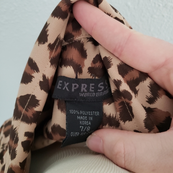 Vintage 90s / Y2K Leopard Print Dress - Picture 11 of 12